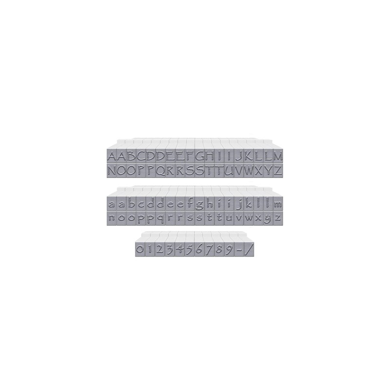 Contact USA Small 84 Piece Papyrus Pegz Alphabet Rubber Stamps