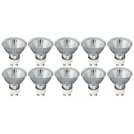 KOR (Pack of 10) 35MR16/GU10-35 Watt - Flood - GU10 (Twist & Lock) Base - 120V - MR16 Light Bulb 35W MR16