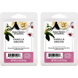 Maclock Better Homes and Gardens Scented Wax Cubes 2.5oz 2-Pack (Vanilla Orchid), Neutral, BG154