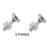 SIQUAR Bisagra Cierre Suave Recta Calidad Premium 5 Pares