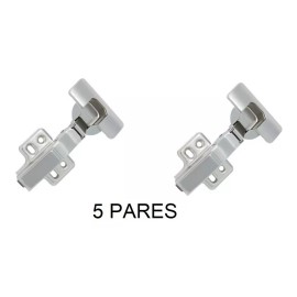SIQUAR Bisagra Cierre Suave Recta Calidad Premium 5 Pares