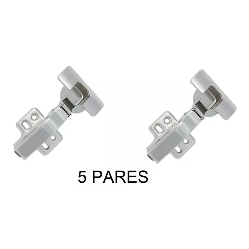 SIQUAR Bisagra Cierre Suave Recta Calidad Premium 5 Pares