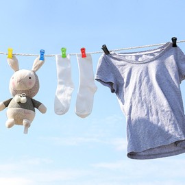 Lithyc Pack of 60 sock clips, sock clips for washing machine and dryer, sock holder washing machine with hooks, directly in the drawer, without folds, socks with sock clip