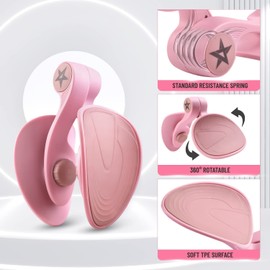 Yes4All 360 Degree Thigh Master Thigh Exercise/Inner Thigh Exercise Equipment for Women, Kegel Pelvic Floor Trainer (Pink)