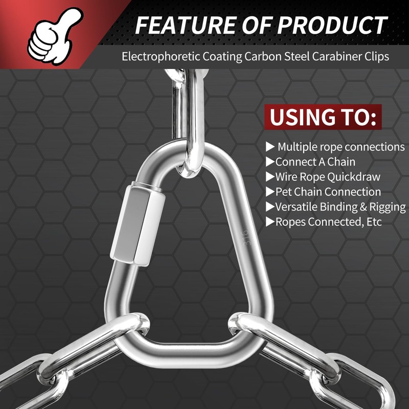 1.57 Inch Delta Quick Links 5/32 Inch 316 Stainless Steel