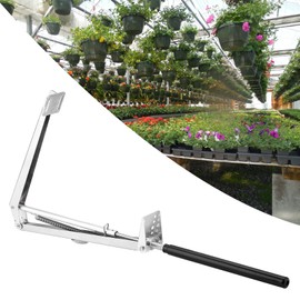 Automatic Greenhouse Opener, Solar Energy Heat Sensitive Temperature Controlled Automatic Vent Opener Up to 15lb Load Capacity 18 inch Window Opening