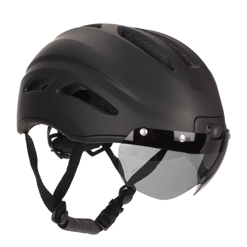 Smart Bicycle Helmet 4K HD Camera Magnetic Goggles Emergency Storage