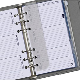 Kalpa 6 Ring Binder Agenda Refill Personal Organiser Diary Insert Calendar Insert Complete Set 2024 2025 2026, B6 Personal, 1 Week on 2 Pages