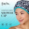 Gorro de ducha reutilizable, gorro de baño y forro, gorros
