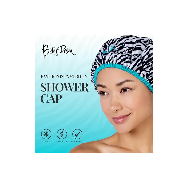 Gorro de ducha reutilizable, gorro de baño y forro, gorros