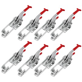 8 Pack Heavy Duty Toggle Clamp Latches 431 Type, 2000Lbs Holding Capacity Adjustable Latch U Bolt Self Lock Toggle Latch Smoker Lid Latch for Tire Carrier Latch Trailer Latch Door Latch Hardware