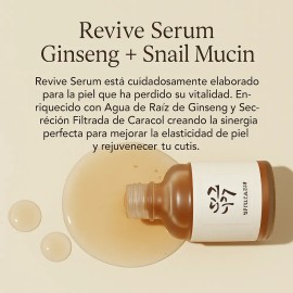 Srum Antiedad Beauty Of Joseon Ginseng  Snail Mucin 30ml Rostro                                                                                       