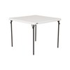 Lifetime 80783 37-Inch Commercial Grade Square Folding Card Table, White