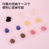 HOOMTREE 指のパフ ミニパフ 二層構造スポンジ パフケース付き 水滴形 6色 12枚セット 指先用 乾湿両用