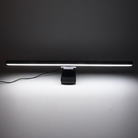 VBESTLIFE Monitor Light Bar, 3 Light Modes Computer Screen Lamp with Stepless Dimming, Asymmetric Touch Control Monitor Lamp Bar, No Screen Glare, for Gaming Office PC (White)