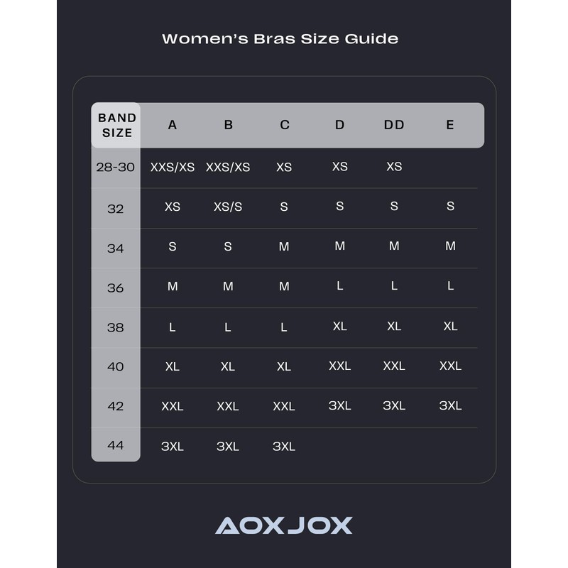 Aoxjox - Brasier deportivo para mujer, sin espalda, acolchado, sin