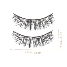 Healvian 5Pairs Lashes Lightweight Chemical Fiber Eyelashes for Stunning Eye Makeup for Cosplay Weddings and Parties