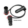 Alvin's Cables Rotatable Low Profile XLR 3 Pin Male to