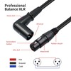 2PCS Microphone Extension Cables 3 Pin XLR Male to Female