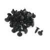 sourcingmap 50 Pcs Car 6x6.7mm Hole Black Door Fender Plastic