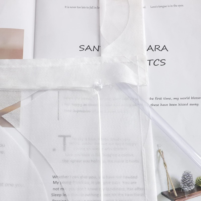Heichkell Burnout Roman Blind Roman Blind with Loops Transparent Curtain