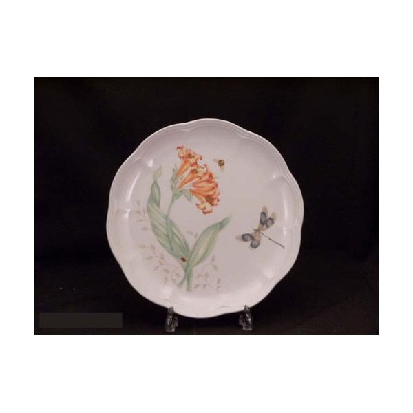 Lenox Butterfly Meadow Dragonfly Accent Plate in Ivory Multi