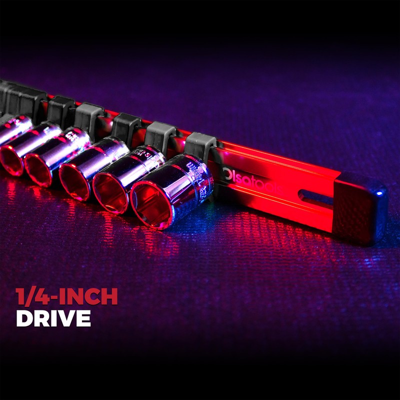 Olsa Tools Black Spring-Loaded Ball Bearing Socket Clips - 24-Pack