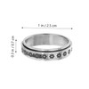 SAFIGLE 4pcs Rotating Fidget Rings for Stress Relief Unisex Wedding