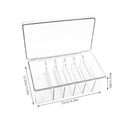 Caja Acrílica Con Tapa Para Pestañas Y Escritorio Multifuncional