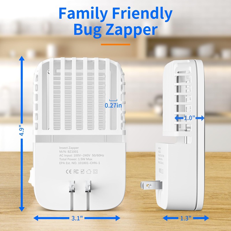 Kiwinurse Bug Zapper Indoor Plug in - 3000V Fly Zapper