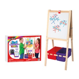 Cra-Z-Art 3-in-1 Smartest Artist Standing Easel- Chalk Board, Dry Erase Board and Storage