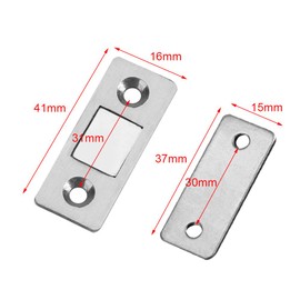 2Pcs Door Catch Latch Ultra Thin Strong Magnetic Catch with Screws for Home Furniture Cabinet Cupboard
