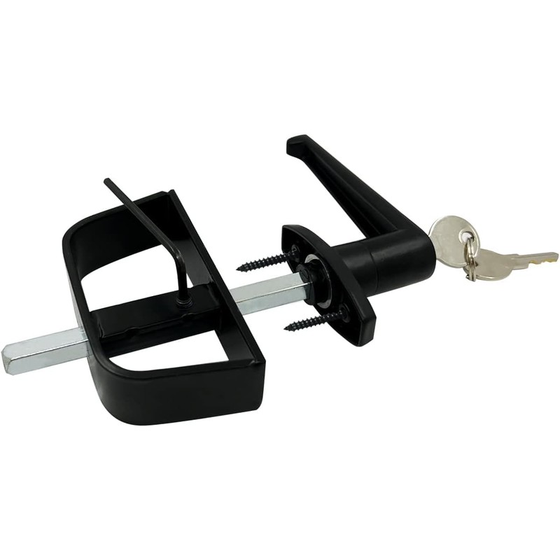 Lepoint L-Handle Lock Shed Door Latch Lock Kit with 2
