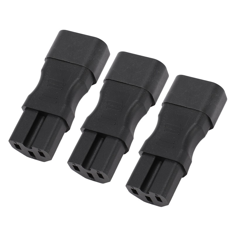 3PCS Comb Power Adapter IEC320 C14 to C15 PVC and