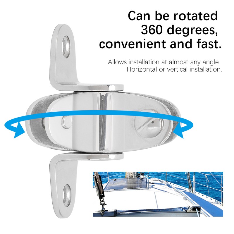 316 Stainless Steel Universal Boat Deck Hinge Nail Plate Base