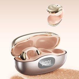 Open Ear Wireless Headphones - Stable Open Ear Headphones | Ergonomic Comfortable Lightweight Noise Cancelling Design for Running Gym Sport Workouts