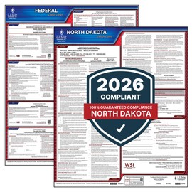 2026 North Dakota and Federal Labor Law Poster Set (English, ND State) - OSHA Compliant Laminated Posters, J. J. Keller & Associates, Inc.