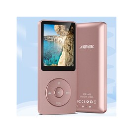 AGPTEK Direct AGPTEK A02 8GB MP3 Player, 70 Hours Playback Lossless Sound Music Player, Supports up to 128GB, Multiple Color Rose Gold, Black, Blue - Color: Rose Gold