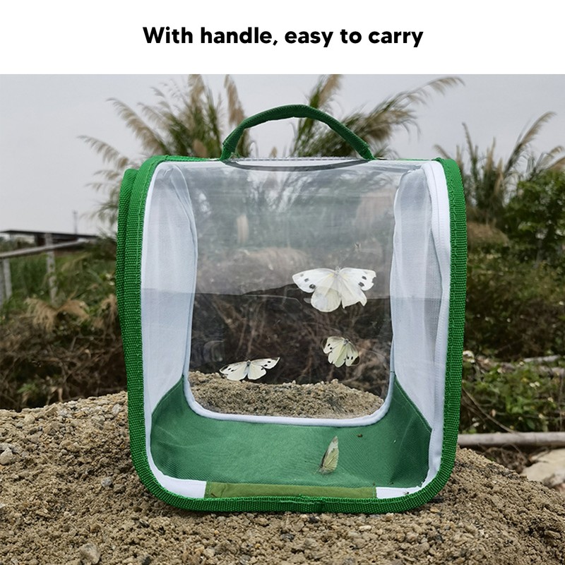 Insect Habitat Cage 360 Degree Full Transparent Portable Folding Insect