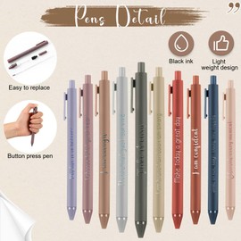 Cholemy 30 Set Christmas Appreciation Items Affirmation Pens Gifts Bulk for Employee Students Women Men gifts Motivational Quote Ballpoint Pens with Cards for Stress Relief for Office School Event