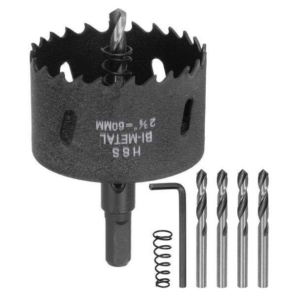 HARFINGTON Bi-Metal Hole Saw Kit 60mm (2-3/8") Hole Cutter Set