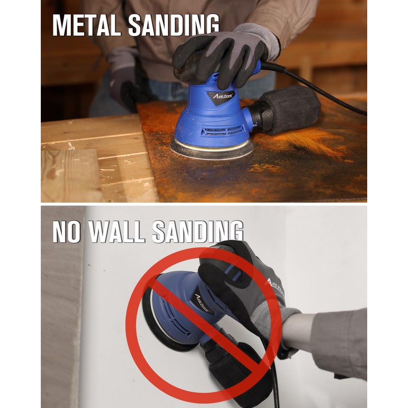 AVID POWER 5” Random Orbital Sander Tool Palm Sander for
