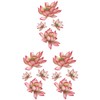 THE FANTASY yms027 Tattoo Sticker Flower Lotus [Approx. A5 Size,