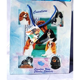 CAVALIER KING CHARLES, SET OF 5 LARGE GIFT BAGS by Ruth Maystead