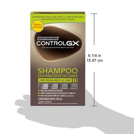 Just For Men Control Gx Desvanecedor de Canas Kit para Cabello y Barba, Cubre Gradualmente con un resultado natural, 118ml