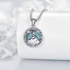ONEFINITY Lighthouse Necklace for Women Sterling Silver Turquoise Compass Pendant