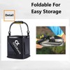 TopHomer Foldable Fish Bait Bucket, Multifunctional Minnow Bucket, Live Fish