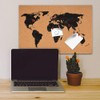 80 PCS Red Wooden Push Pins World Map Thumb Tacks