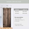 Haciadan Wooden Barn Doors Doorway Curtains Rustic Farmhouse Brown Doorway