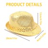 SSKHE Sequin Hat,70'S Disco Hat,Glitter Jazz Caps for Adult,Fancy Dress